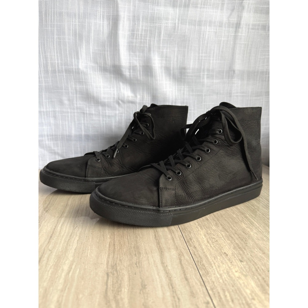 Thursday Boot Co Premier Leather High Top Sneaker Black Matte Mens 10.5 Shoes